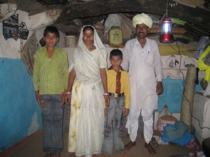 Dinesh and Vishnu with their new Solar Lantern