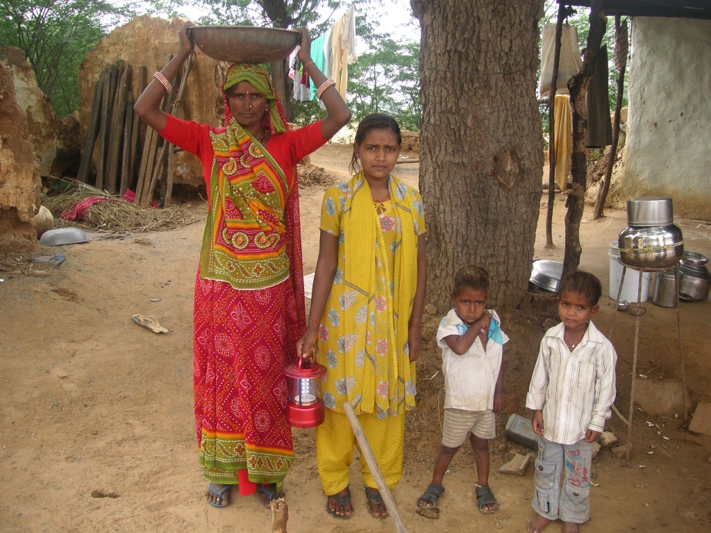 Sundar Devi with her children